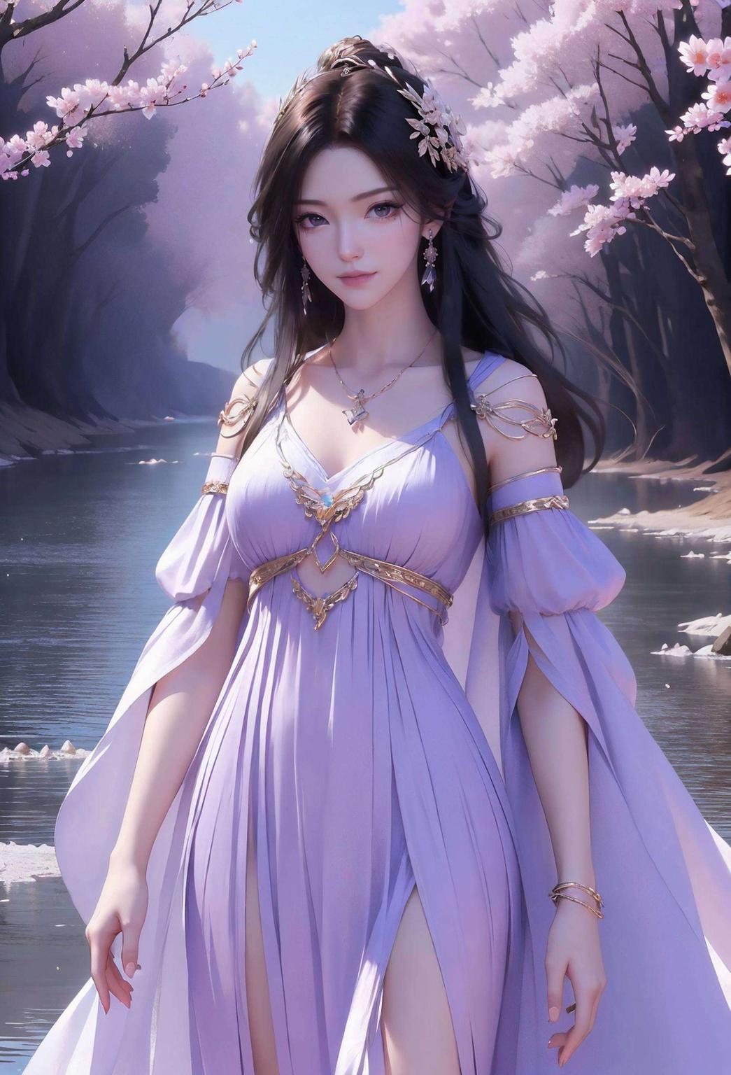 今天给大家带来一款超美的AI国漫女神紫灵壁纸！4K高清让你的电脑桌面瞬间变身艺术馆！看这紫灵