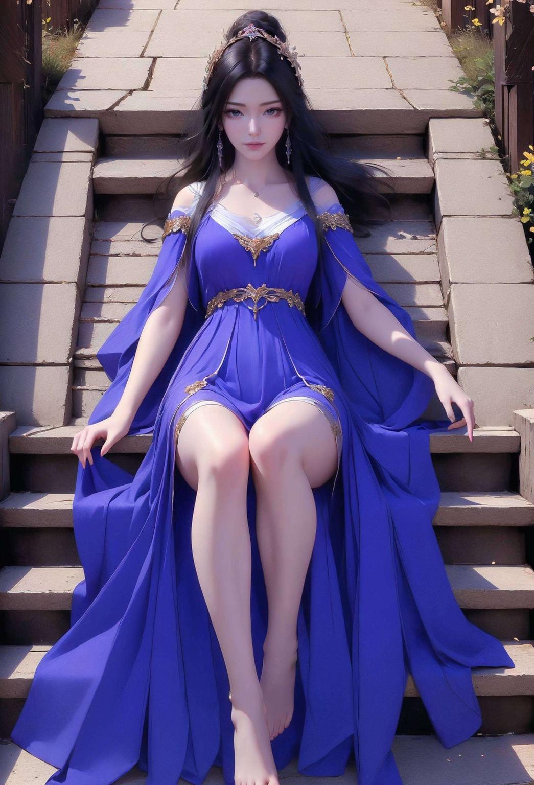 萌萌的紫灵小妖怪在花丛中嬉戏各位！今天给大家带来一款超清晰护眼壁纸